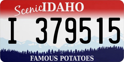 ID license plate I379515