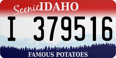 ID license plate I379516