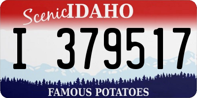 ID license plate I379517