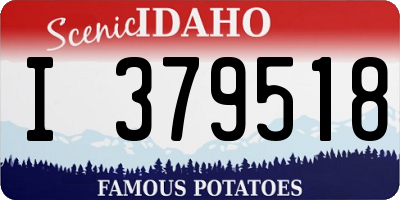 ID license plate I379518
