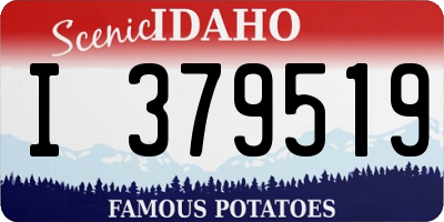 ID license plate I379519