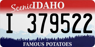 ID license plate I379522
