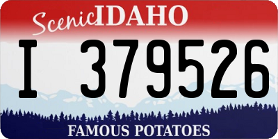 ID license plate I379526