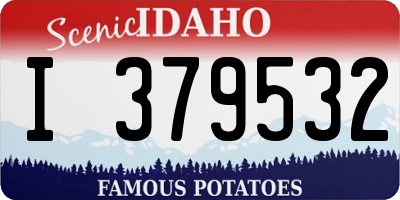 ID license plate I379532