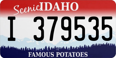 ID license plate I379535