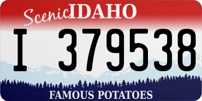 ID license plate I379538