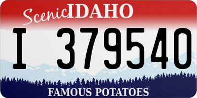ID license plate I379540