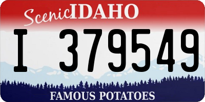 ID license plate I379549