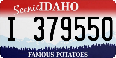ID license plate I379550