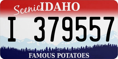ID license plate I379557