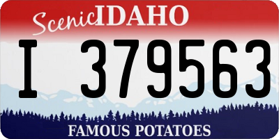 ID license plate I379563