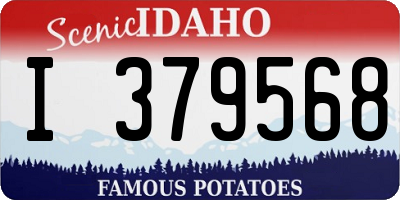 ID license plate I379568