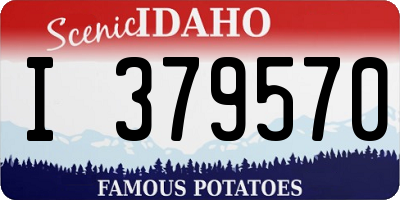 ID license plate I379570