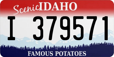 ID license plate I379571