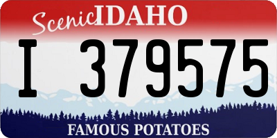 ID license plate I379575