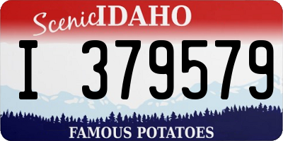 ID license plate I379579