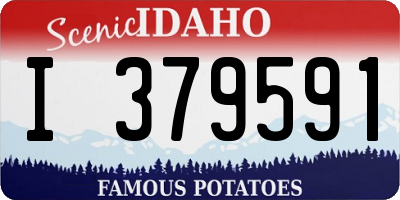 ID license plate I379591