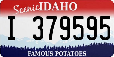 ID license plate I379595