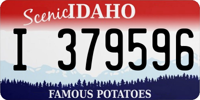 ID license plate I379596
