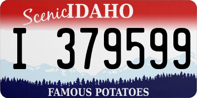 ID license plate I379599