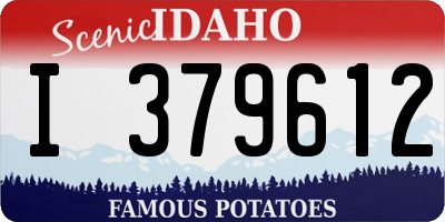 ID license plate I379612