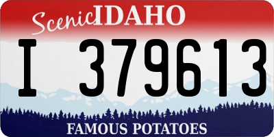 ID license plate I379613