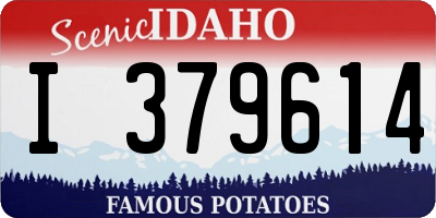 ID license plate I379614
