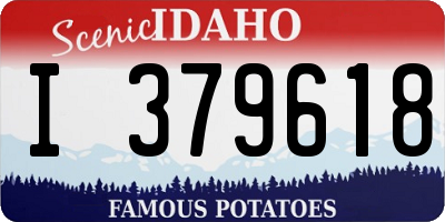ID license plate I379618