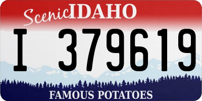 ID license plate I379619