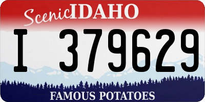 ID license plate I379629