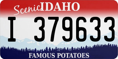 ID license plate I379633
