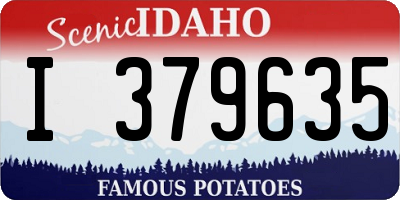 ID license plate I379635