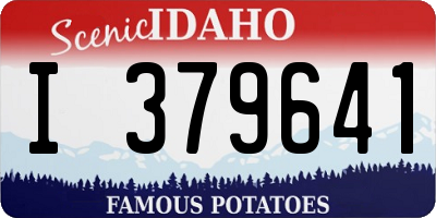 ID license plate I379641