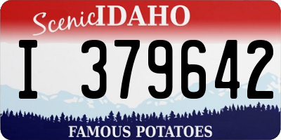 ID license plate I379642