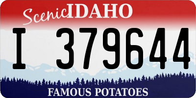 ID license plate I379644