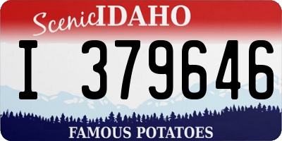 ID license plate I379646