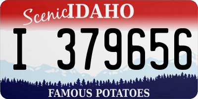 ID license plate I379656