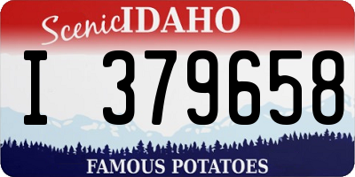 ID license plate I379658