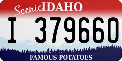 ID license plate I379660