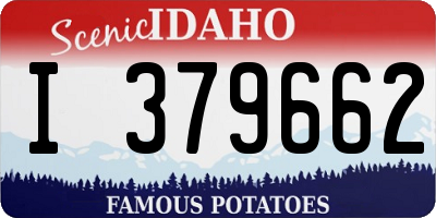 ID license plate I379662