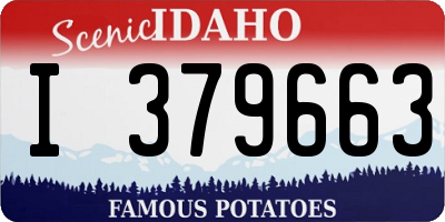 ID license plate I379663