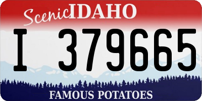 ID license plate I379665