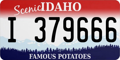 ID license plate I379666