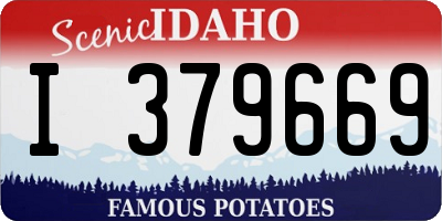 ID license plate I379669