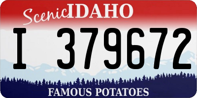 ID license plate I379672
