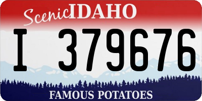 ID license plate I379676