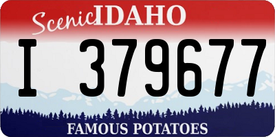 ID license plate I379677