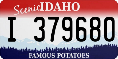 ID license plate I379680