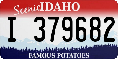 ID license plate I379682