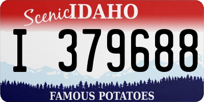 ID license plate I379688